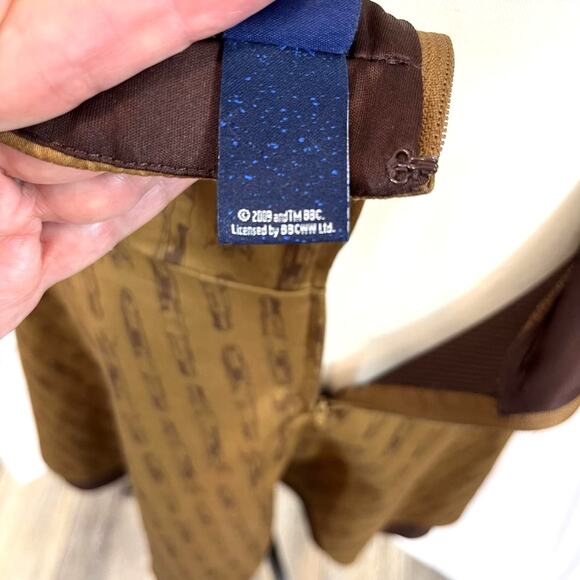 Dr Who brown cosplay 10th doctor regeneration sonic screwdriver halter dress - Picture 9 of 10